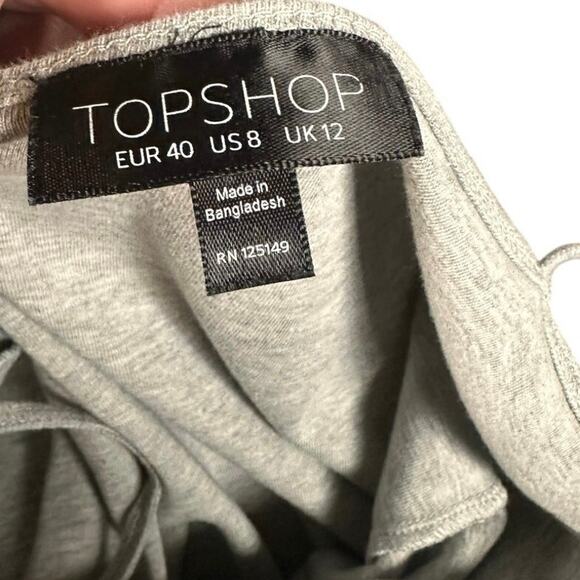 NWOT Topshop Gray Bodycon Maxi Dress - Size 8 (US) - Picture 7 of 9